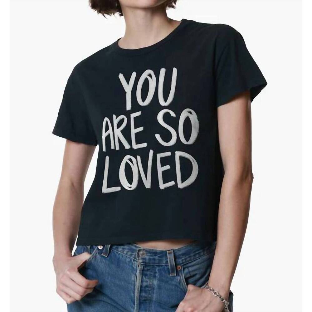 NEW KID DANGEROUS you are so loved graphic tee in black